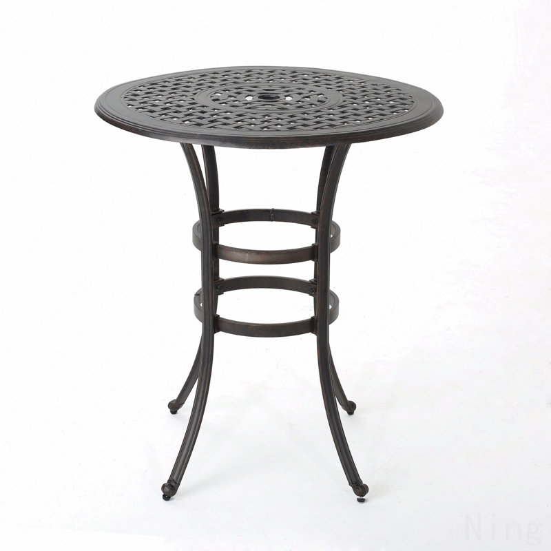 Table de bar en fonte d'aluminium