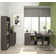 Carreno 118W 60W L-Shaped Desk with Lateral File Cabinet and Bookcase