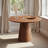 Finnerty Circular Dining Table with Wooden Base-111786370-110480661