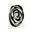Abstrait abstrait en spirale noir et blanc-87125851