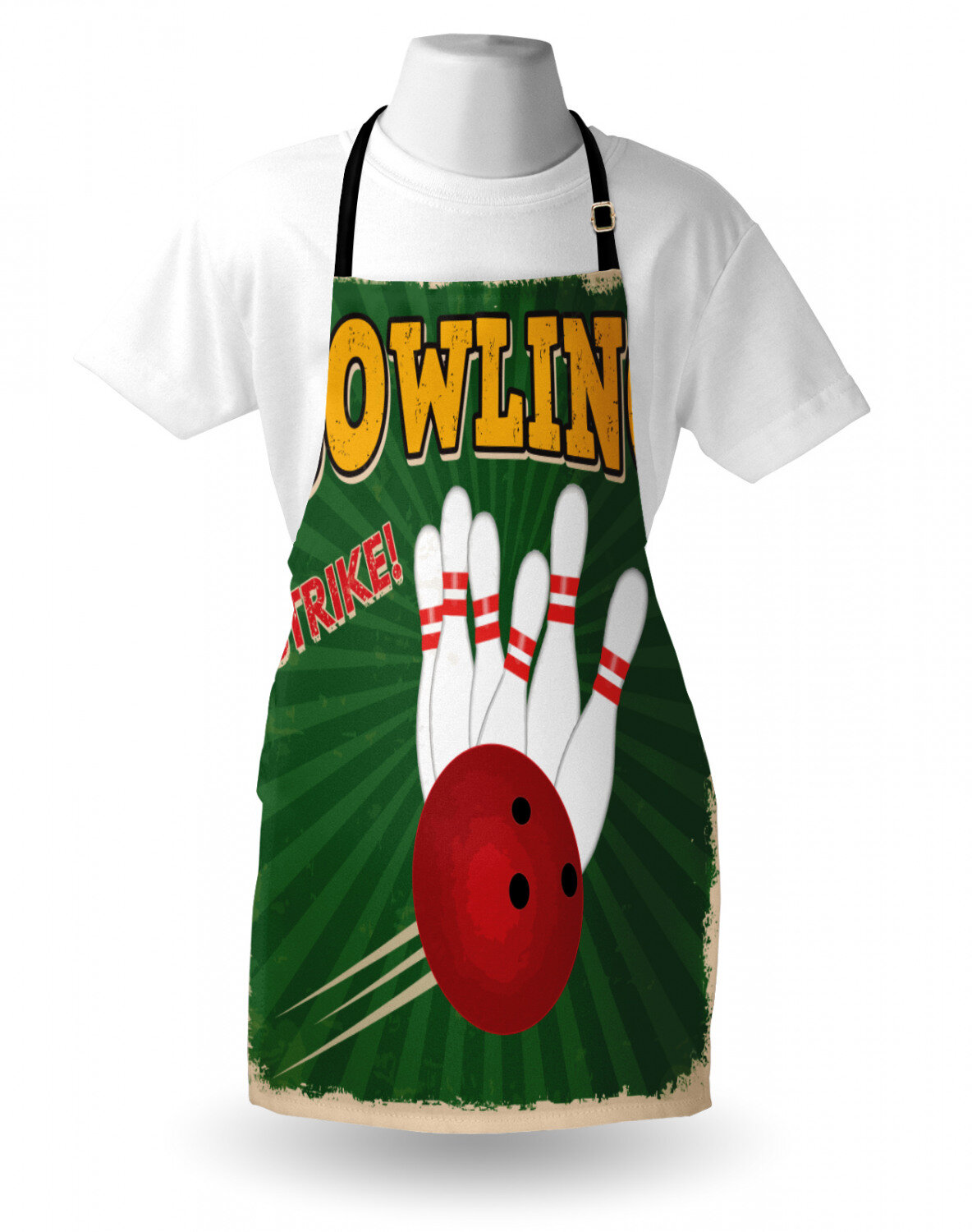 Bless international Bowling Balls and Pins Apron