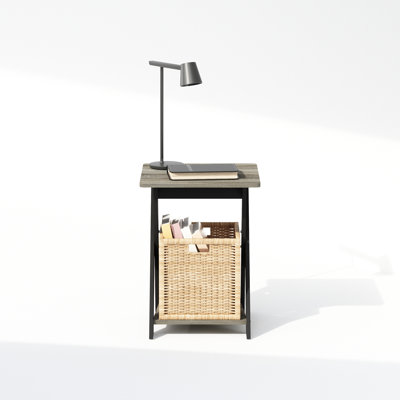 Ebern Designs Duffield Criss-Crossed Nightstand, Bedside Table