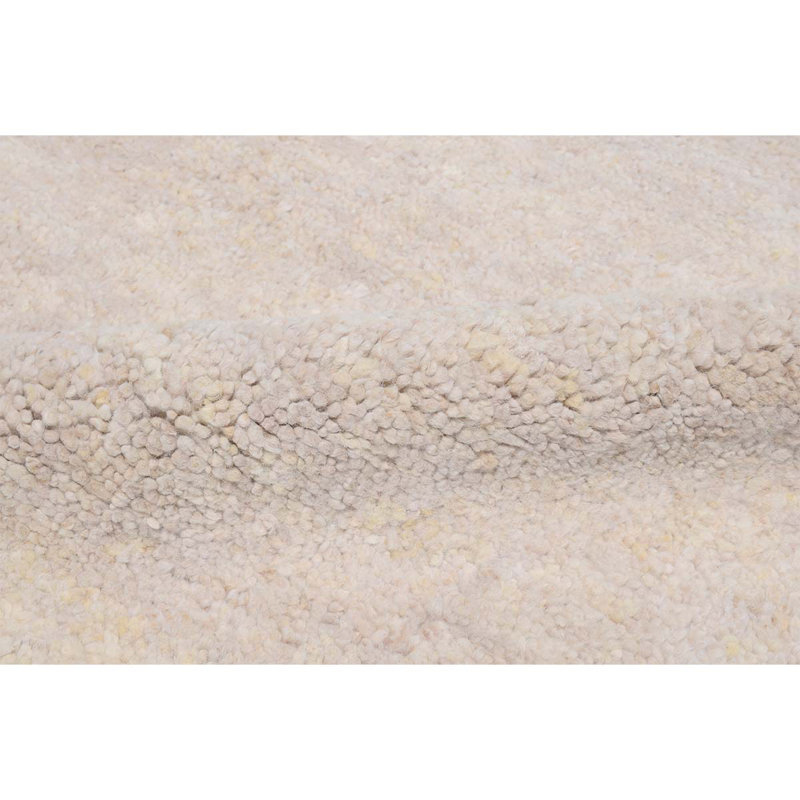 Tapis beige noué à la main de haute qualité