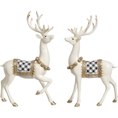 Cerf à carreaux élégant