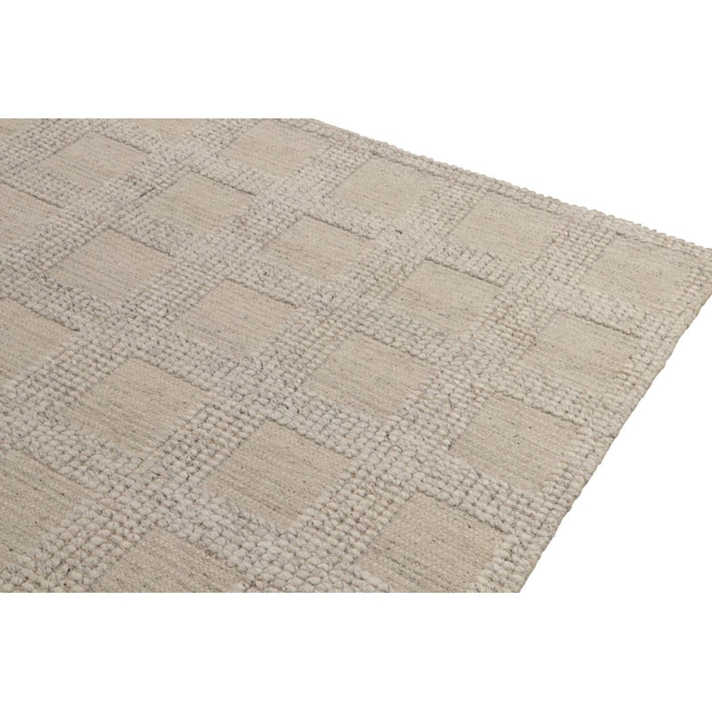 Scandinavian Wool Geometric Area Rug, Rectangle 10' x 14'