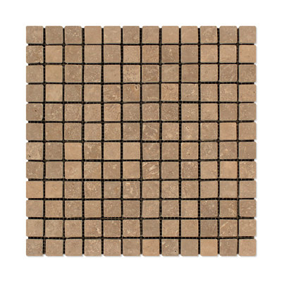 Travertine Grid Mosaic Wall & Floor Tile