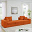 Canapé modulaire moderne avec sièges profonds et repose-pieds amovible modulaire Cloud