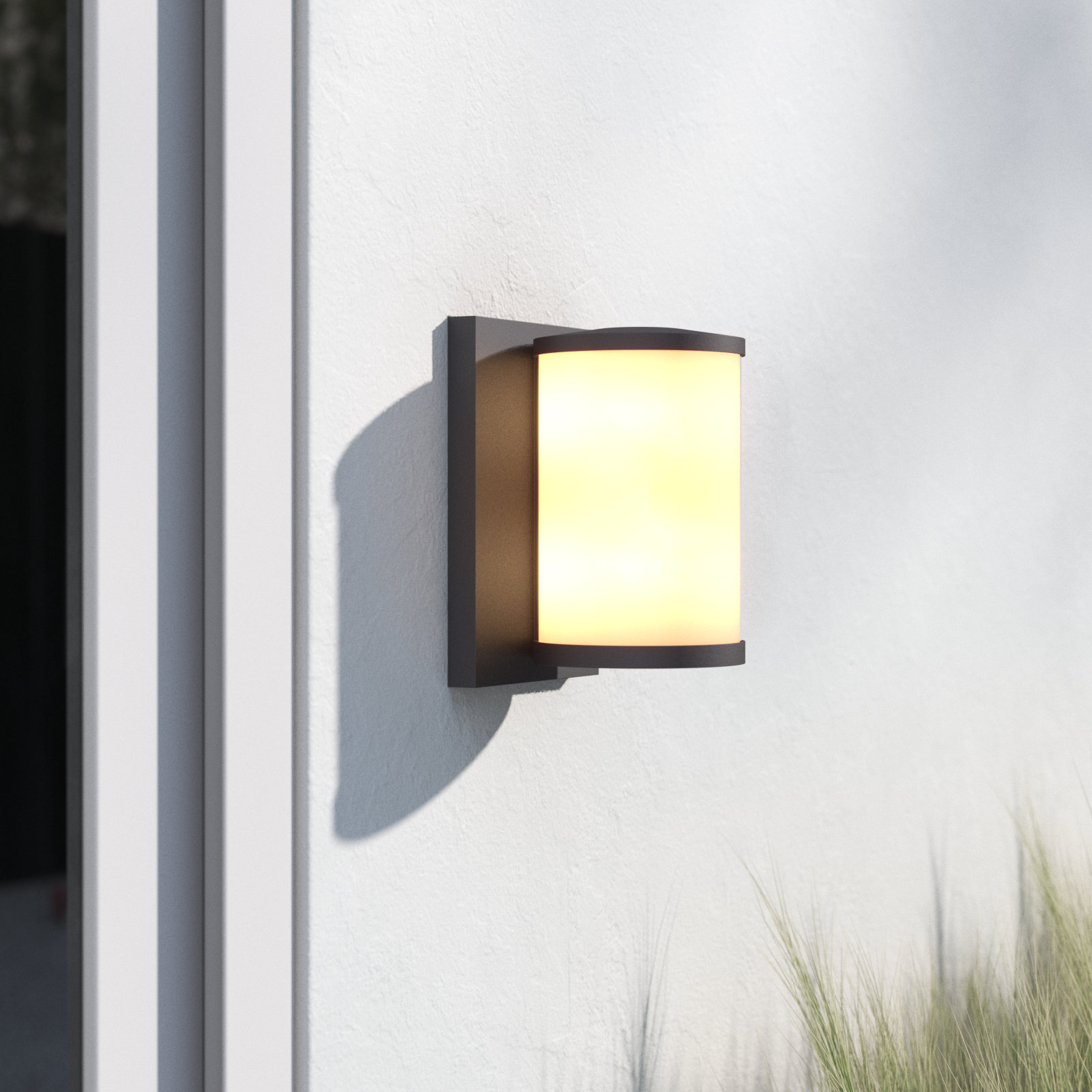 Kris Integrated LED Outdoor Light, 9.75" H x 6.75" W x 6.75" D, 18