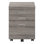Classeur, mobile à roulettes, tiroirs de rangement, support pour imprimante, bureau, bureau, stratifié brun, contemporain, moderne