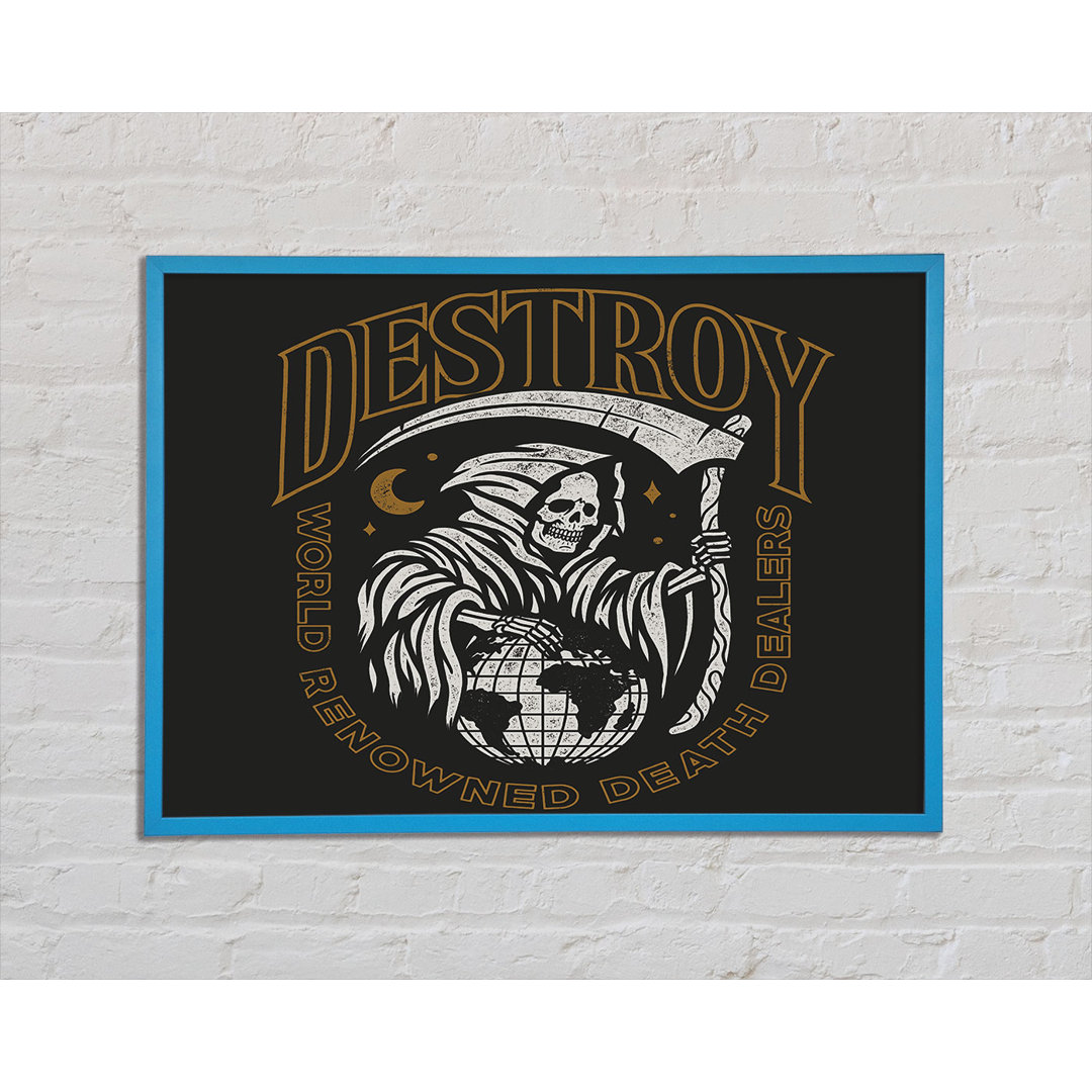 Destroy Tattoo - Einzelner Bilderrahmen Kunstdrucke