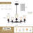 5 - Light Dimmable Kitchen Island Chandelier-1104600153