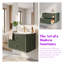 Meuble-lavabo mural flottant avec lavabo et lavabo intégré en acrylique-1351872274