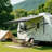 Retractable Rv/Patio Awning, Heavy Duty Weatherproof Canopy With Lights, One-Touch Swich, Black-124814898-124814900