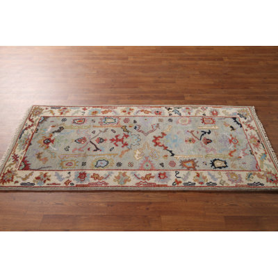 Handmade Oushak Oriental Rug 3x6