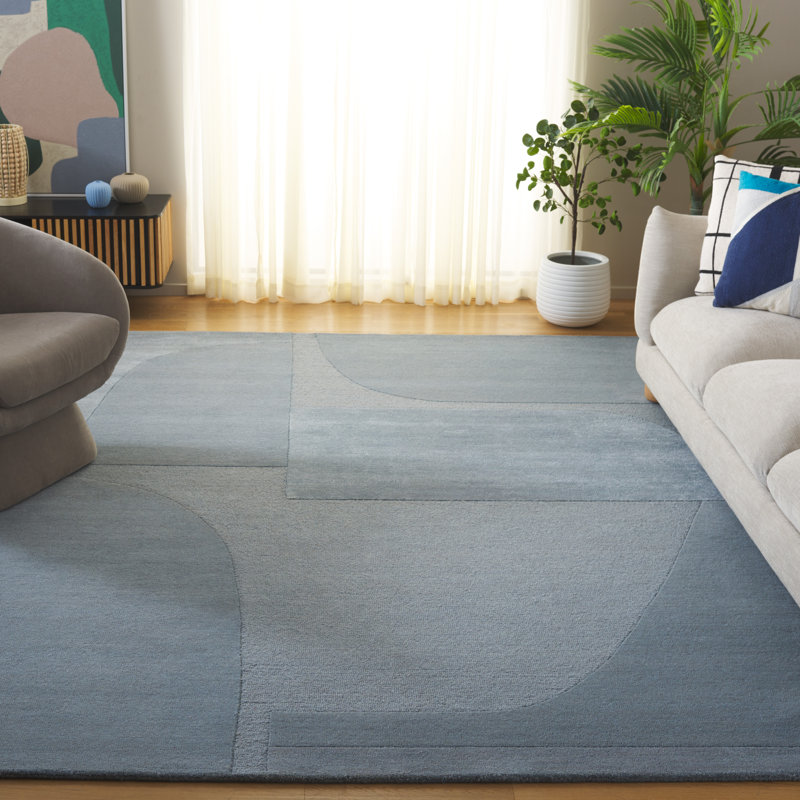 Tapis bleu Fifth Avenue 252, Rectangle 8 pi x 10 pi