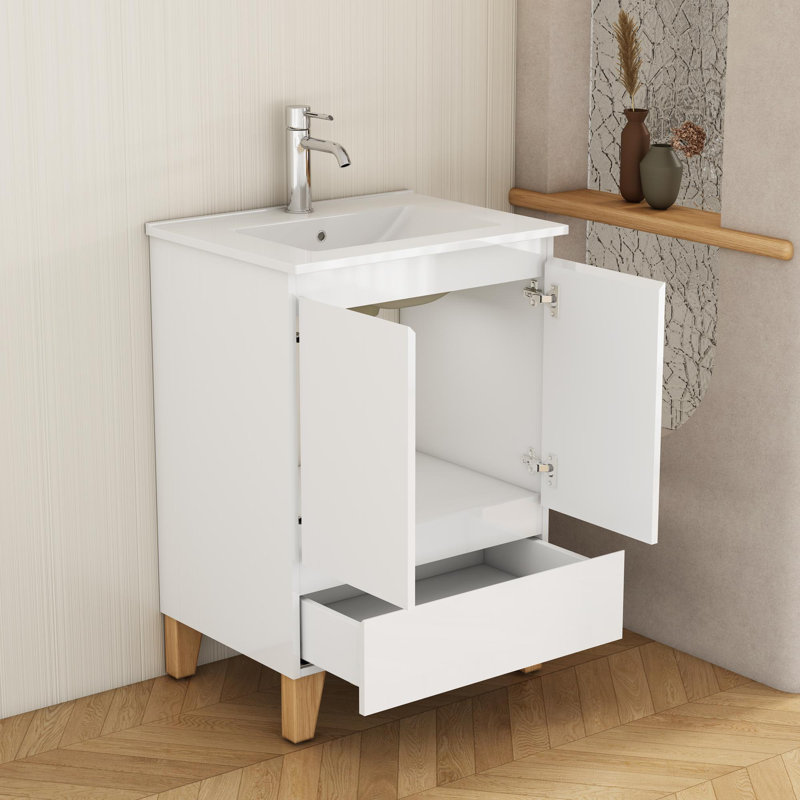 Meuble-lavabo autoportant 24 po avec lavabo 24 po