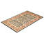 Tapis noir unique 4 pi 3 po x 6 pi 5 po Mogul