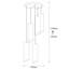 Luminaire suspendu cylindrique 5 lumières Aidie-1176290196