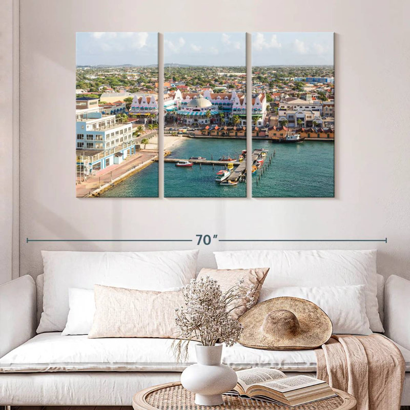 Gillard Oranjestad City View, H 32 po x l 50 po