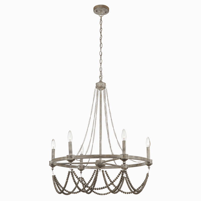 Kadon Dimmable Wagon Wheel Chandelier