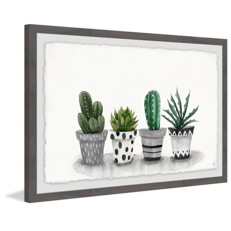 Pretty Pots - Single Picture Frame Painting, 41cm H x 61cm W 