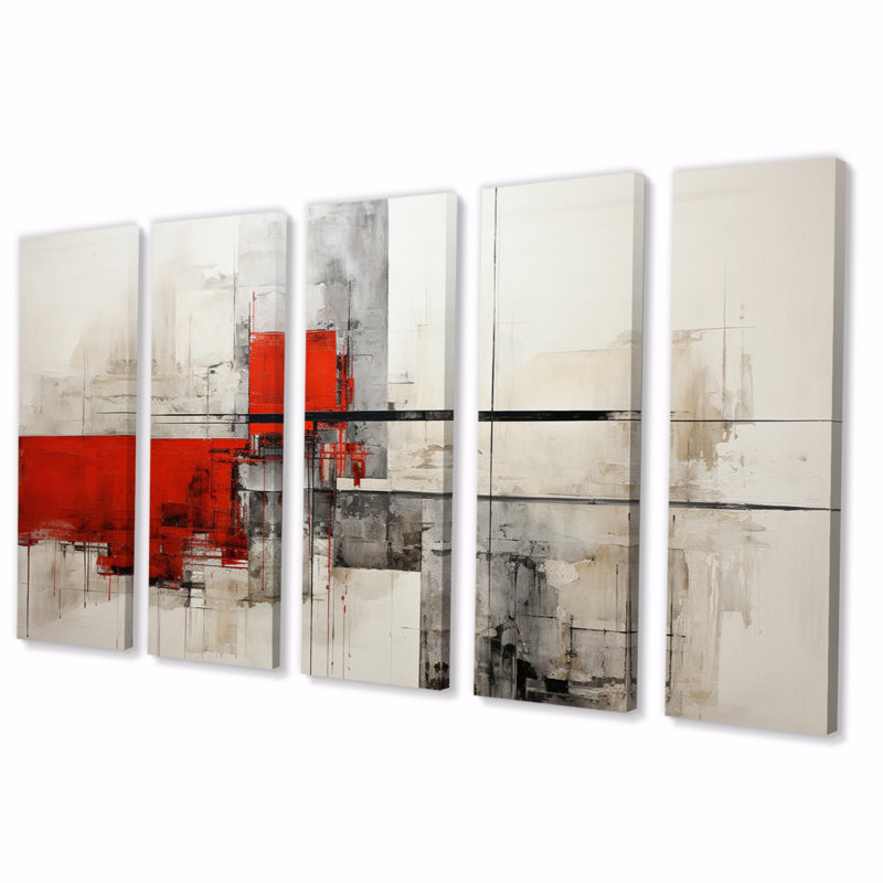 Abstract Architectures I - 5 impressions sur toile tendue