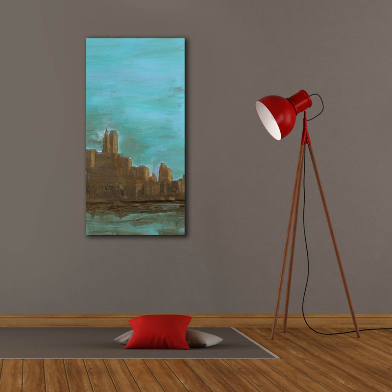 «Manhattan Triptych 3» par Alicia Ludwig, art mural sur toile, H 40 po x l 20 po x P 1,5 po