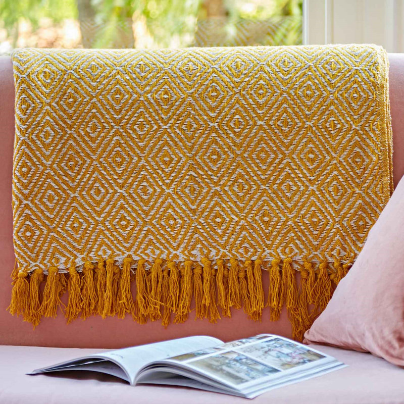 Throw Blanket, Mustard