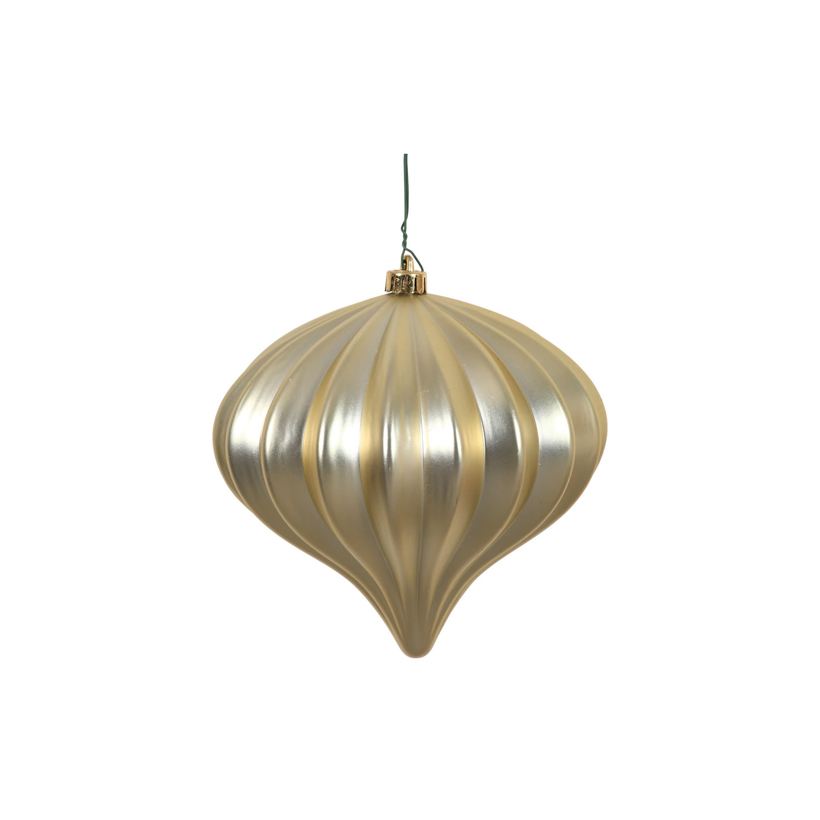 5.7" Onion Christmas Ornament UV, Champagne