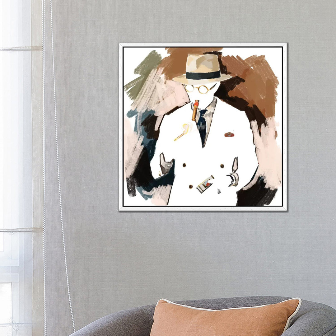 Lighting Up In White von Sunflowerman - Gallery-Wrapped Canvas Giclée on Canvas