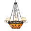 Lustre empire unique et remarquable à 16 lumières avec accents de bois Whispering Pines