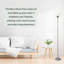 Lampe torchère sur pied 71 po avec abat-jour blanc Ankrum pour salon, chambre à coucher et bureau