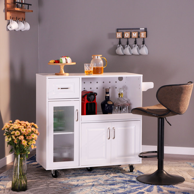 Chariot de cuisine Lemuelah, Blanc