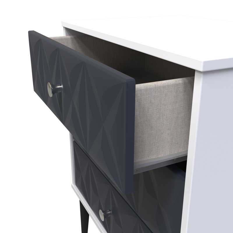 Carnlea 58cm W 3 - Drawer Chest of Drawers, Blue