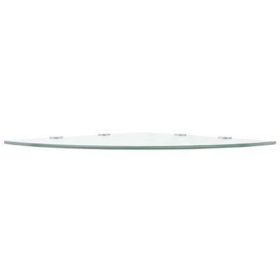 Tablette flottante en verre avec tablettes réglables