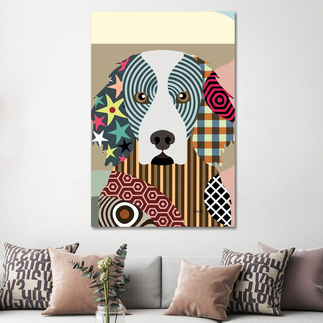 Gordon Setter by Lanre Studio - Wrapped Canvas Print