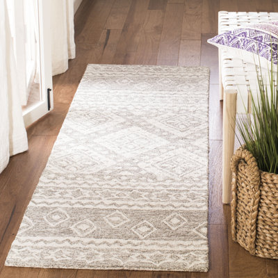 Abou Hand-Tufted Wool Grey/Ivory Area Rug