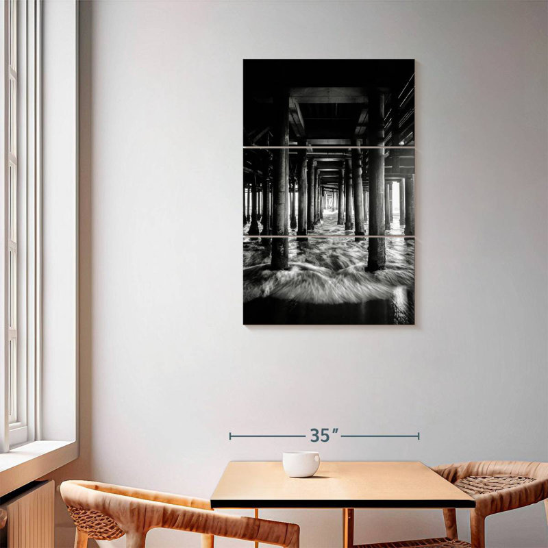 Lilie Under The Bridge BW, 57" H x 36" W