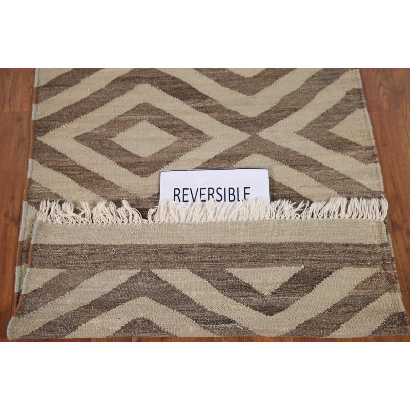 Geometric Kilim Oriental Runner Rug 3x10
