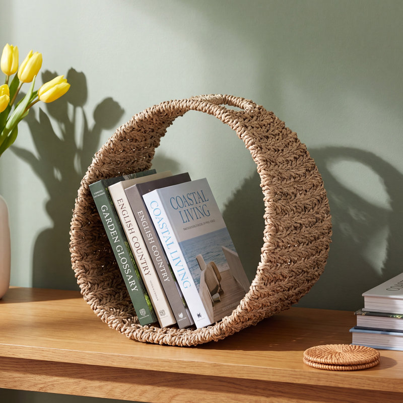 Geraldina Free Standing Magazine Rack, Natural