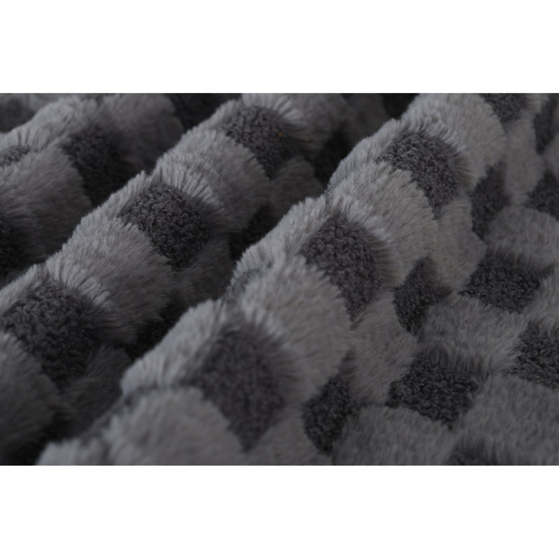 Canapé en tissu Classic Diamond, Polyester gris fumée