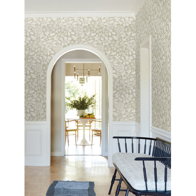 Rowen Taupe Botanical Wallpaper