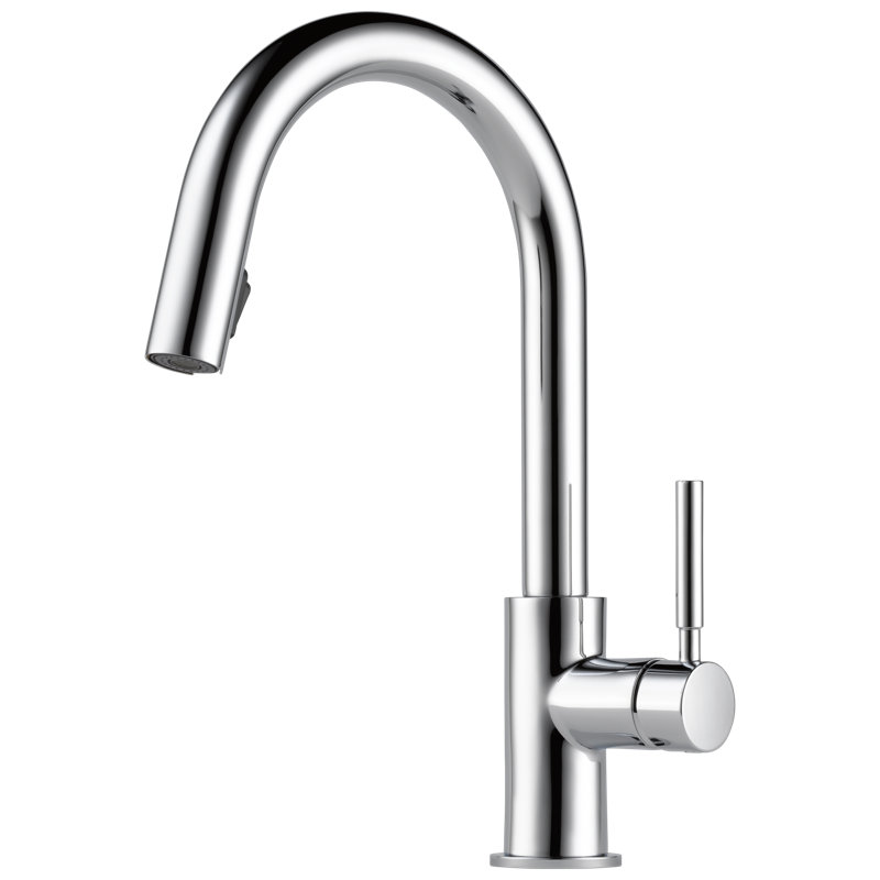 Solna Single-Handle Single-Hole Pull-Down Kitchen Faucet With SmartTouch Technology, Chrome