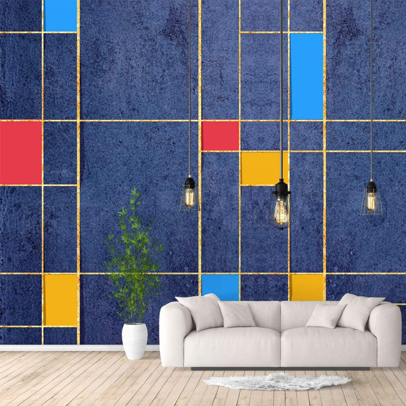 Geometric Peel & Stick Geometric Border, 100" L x 144" W