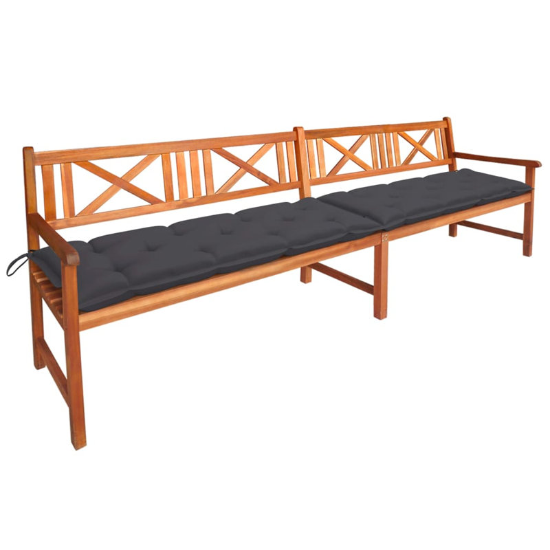 Banc de jardin en bois Anthem, Crème