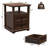 Azella Frame 2 End Table Set with Storage and Built-In Outlets-822320746