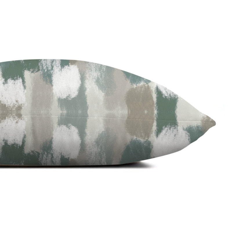  Housse et insert de coussin d'extérieur carré Brushstroke, Vert