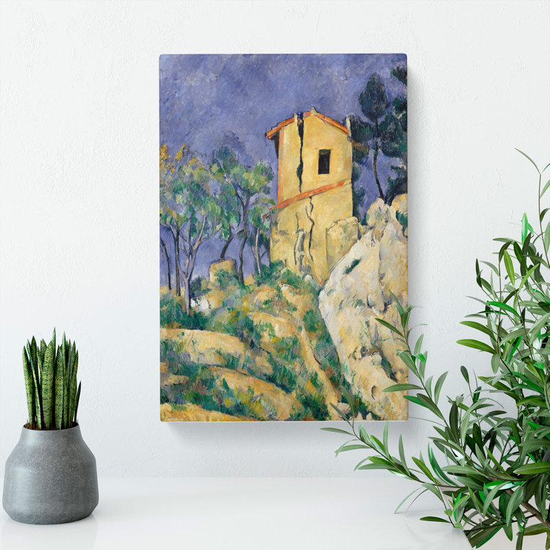 House With The Cracked Walls by Paul Cezanne - Wrapped Canvas, 60cm H x 40cm W x 3cm D