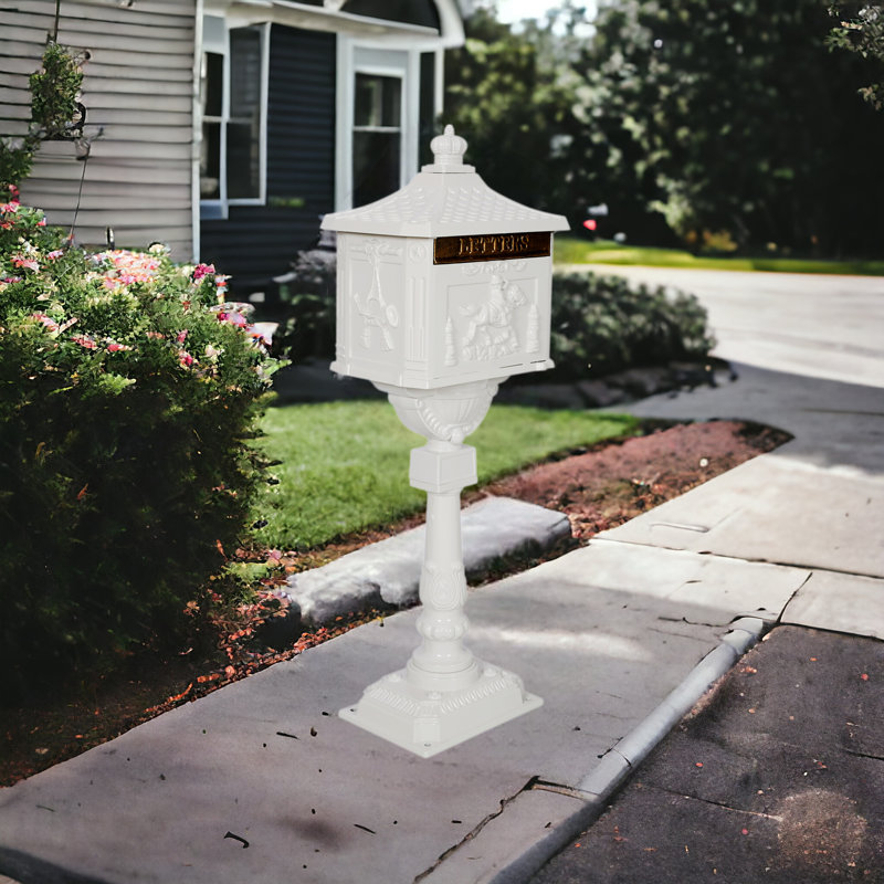 Boîte à colonnes en aluminium Maibox, Blanc