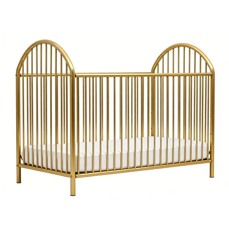 Lit de bébé en métal Clara, Doré